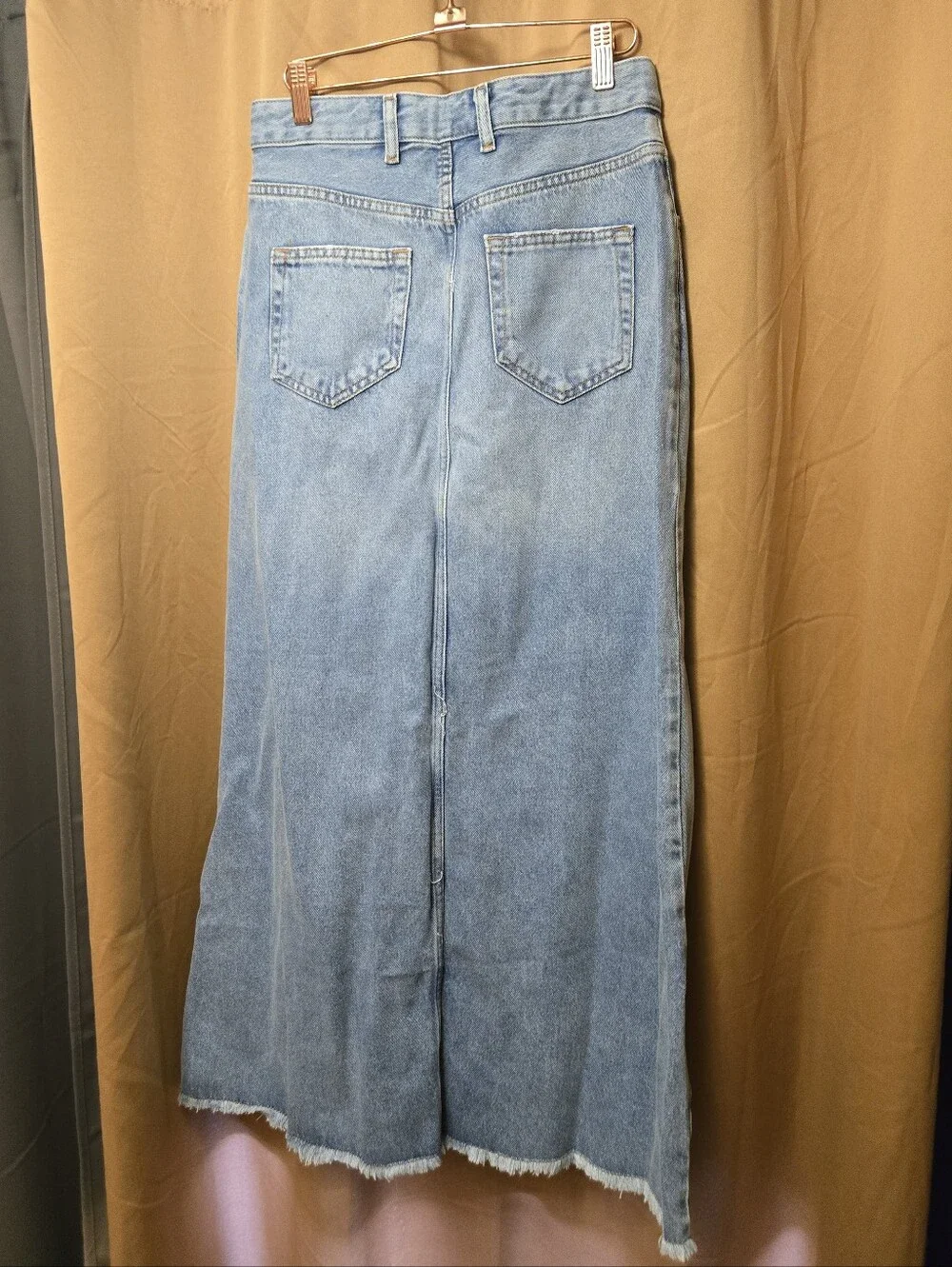 Pilcro The Madi Front-Slit Denim Skirt Size 6